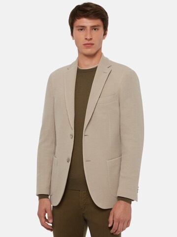 Coupe regular Veste de costume Boggi Milano en beige : devant