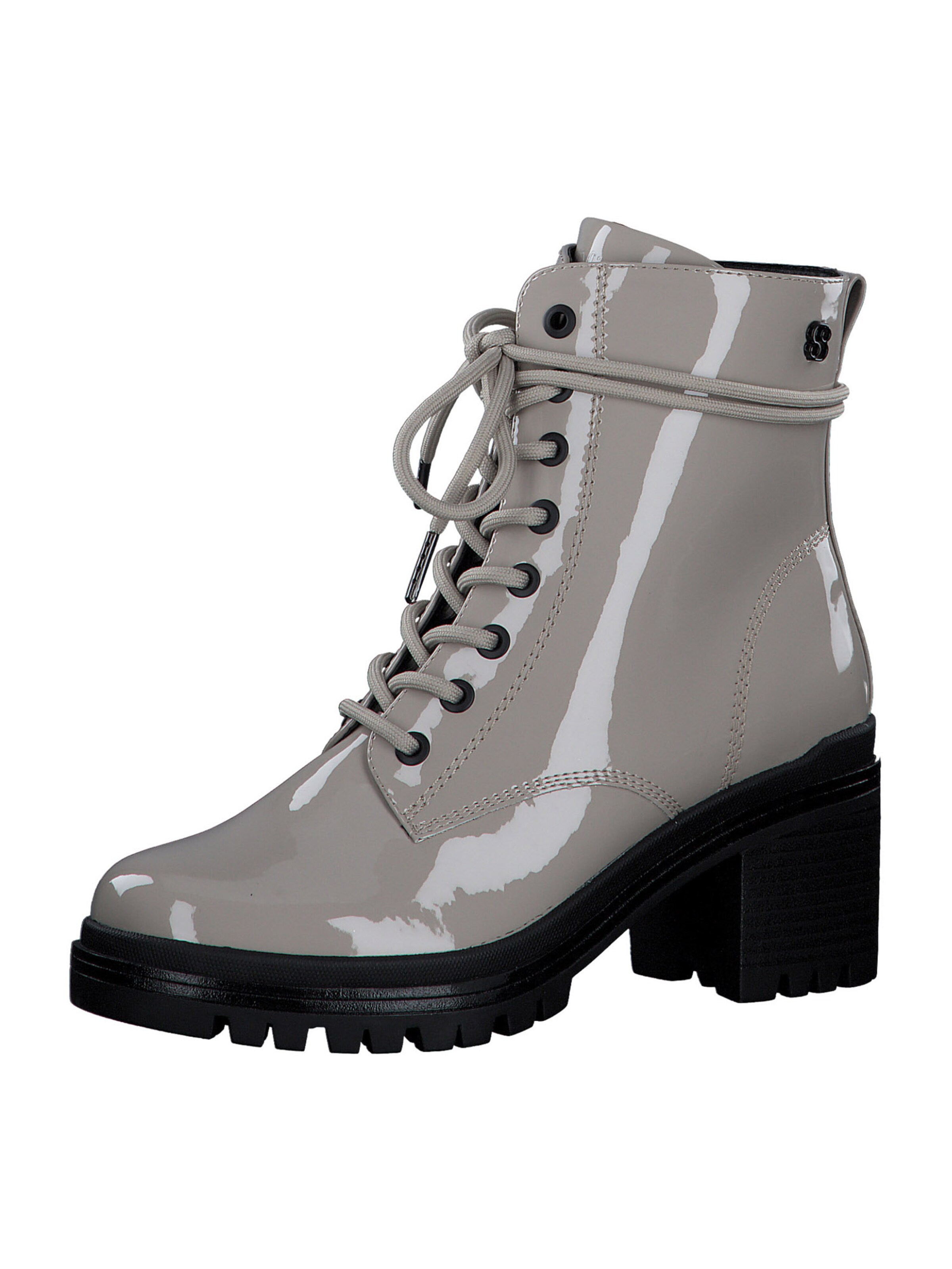 s.Oliver Lace-up bootie in Grey: front
