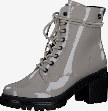 s.Oliver Lace-Up Ankle Boots in Grey: front