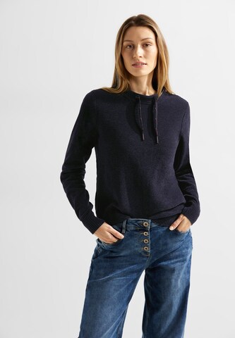 CECIL Sweater 'Chenille' in Blue: front
