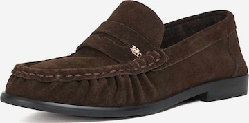 Dune LONDON Moccasins 'Grisella' in Brown: front