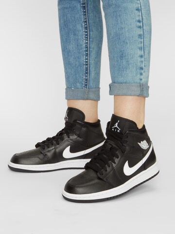 Baskets hautes 'AIR JORDAN 1 MID' Jordan en noir : devant