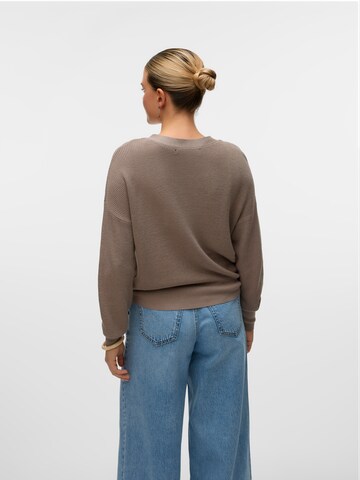 VERO MODA Knit Cardigan 'VMNEWLEXSUN' in Grey