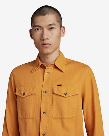 G-Star RAW Slim fit Button Up Shirt in Yellow