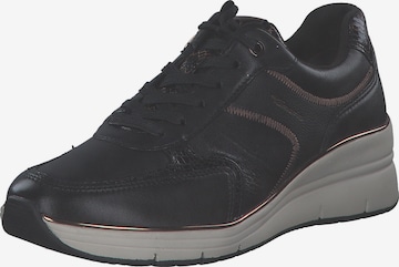 Tamaris Veterschoen '23764' in Zwart: voorkant