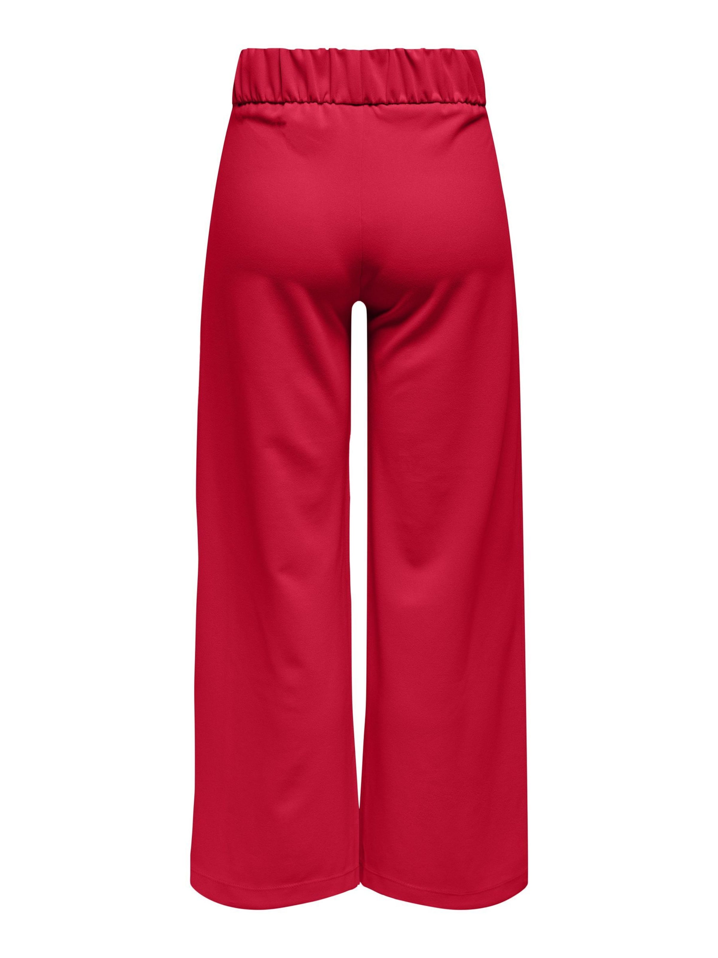 JDYWide Leg/ Široke nogavice Hlače s naborima 'JDYGEGGO' - crvena boja