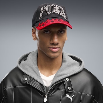 PUMA Sportcap 'Flame' in Schwarz: Vorderseite