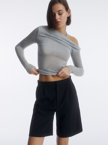 Pull&Bear Wide leg Broek in Zwart