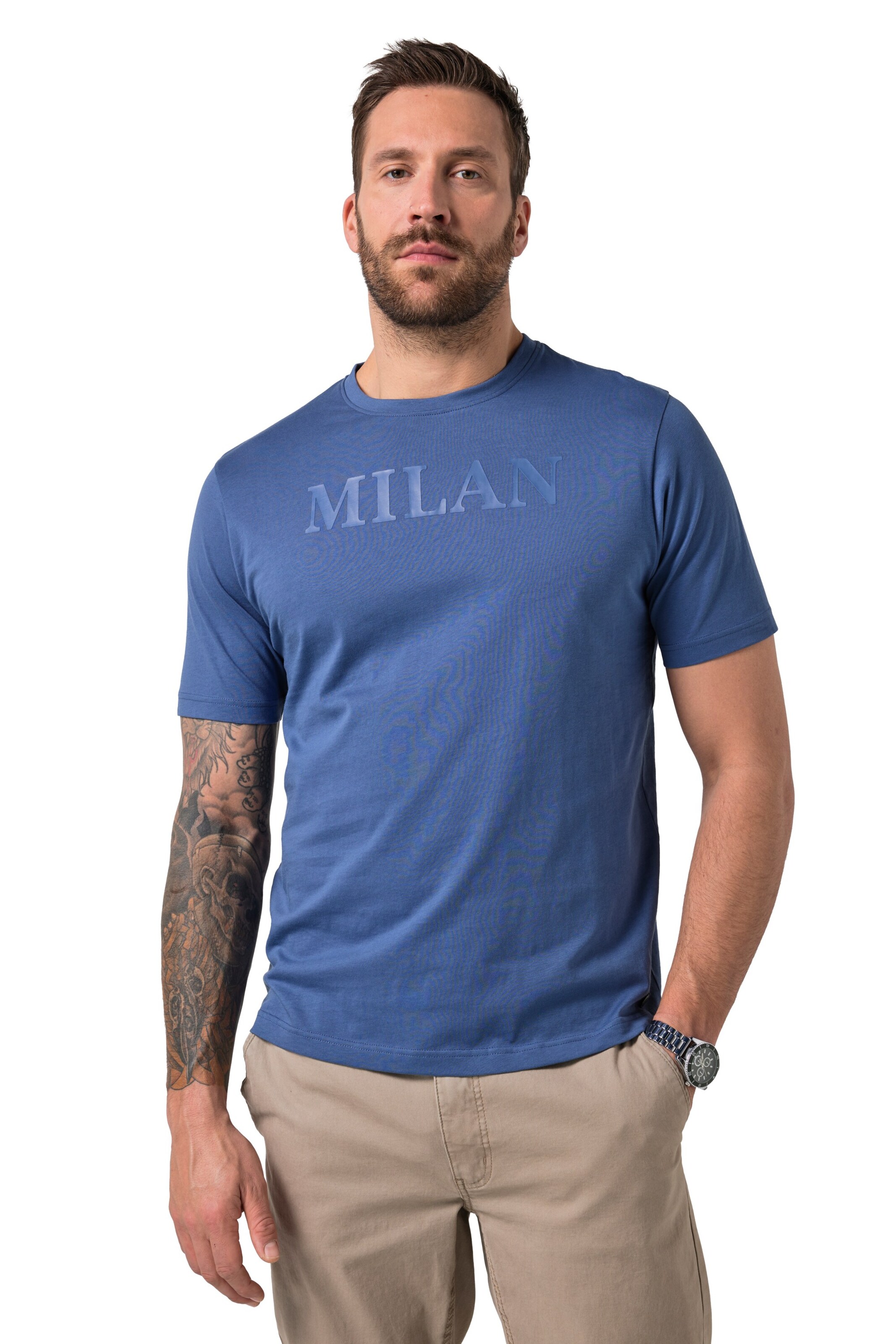 JP1880 T-Shirt in Blau: Vorderseite
