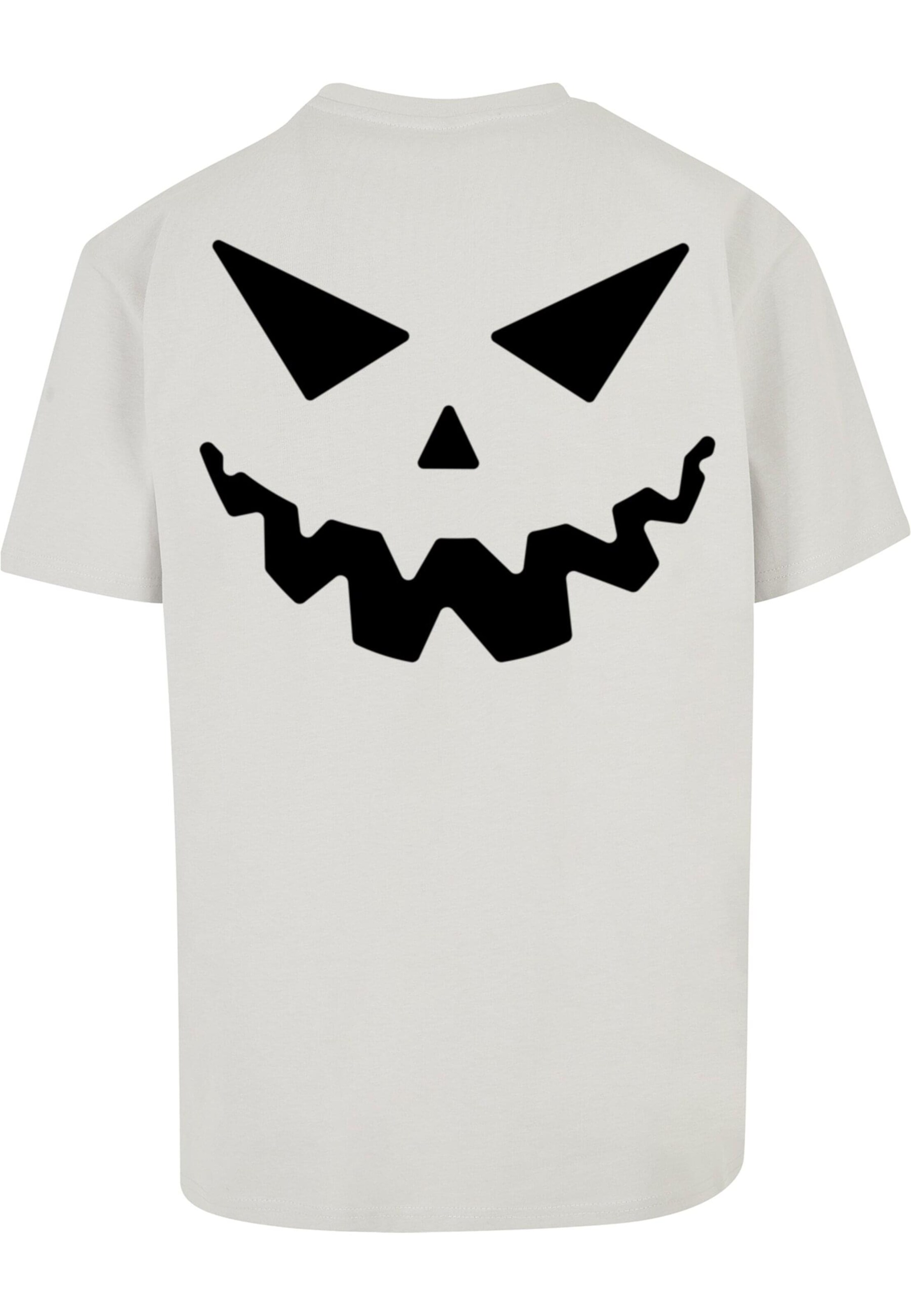 Merchcode Shirt 'Halloween - Are You Scared' in Grey