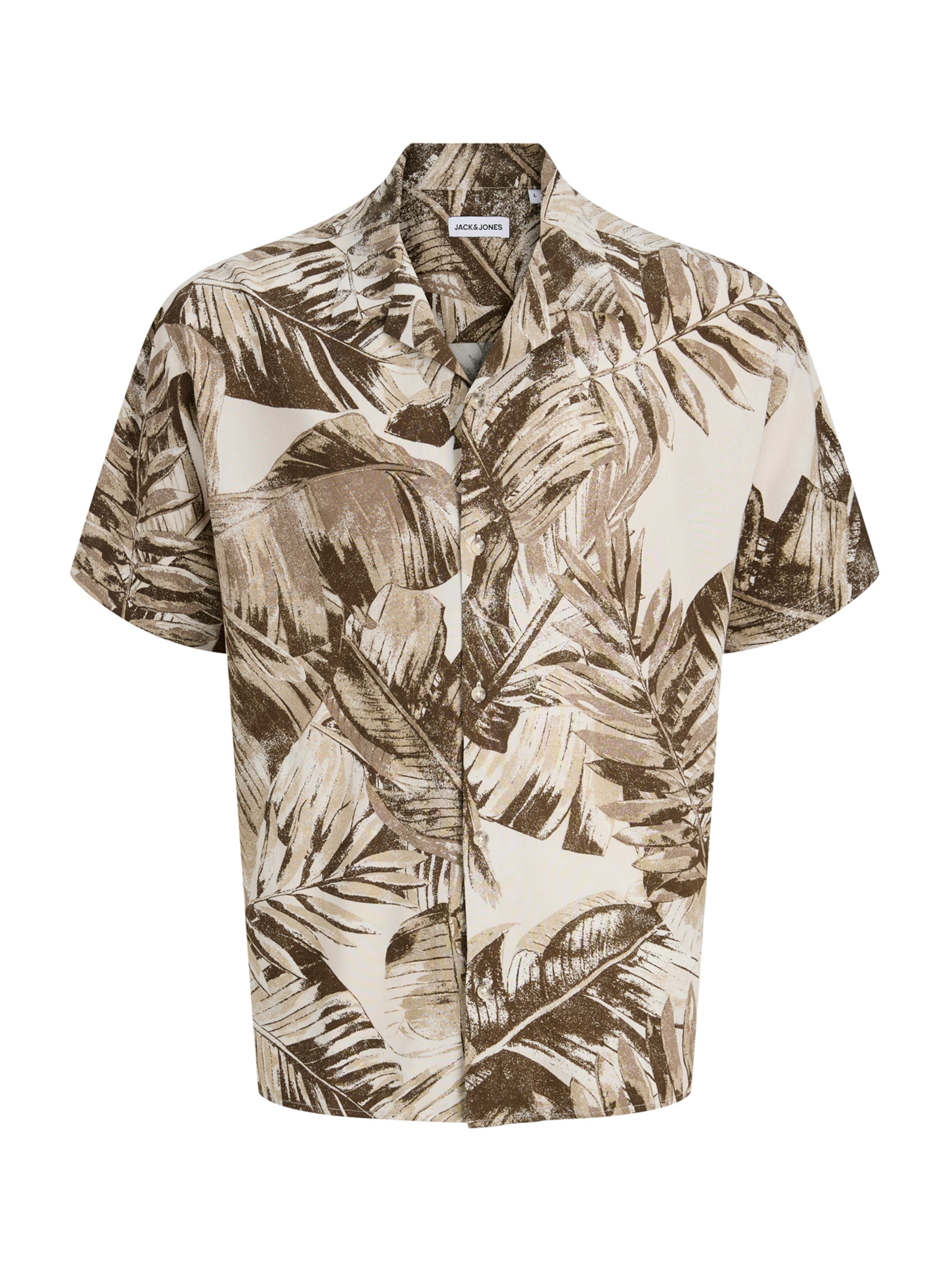 JACK & JONES Классический крой Рубашка 'JJEJEFF' в Серый: спереди