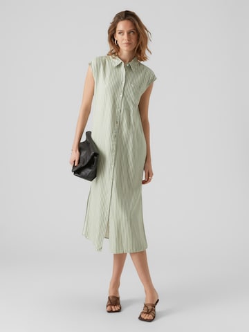 Vero Moda Tall Skjortklänning 'MYMILO' i grön