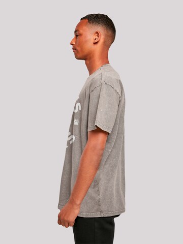 F4NT4STIC Shirt 'Stranger Things Hawkins Grey Tiger Netflix TV Series' in Grey