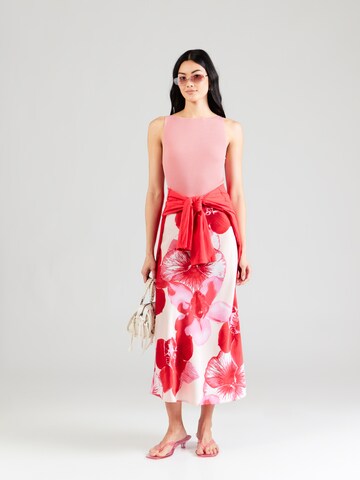 VERO MODA Юбка 'VMREBA HIBISCA' в Ярко-розовый: спереди
