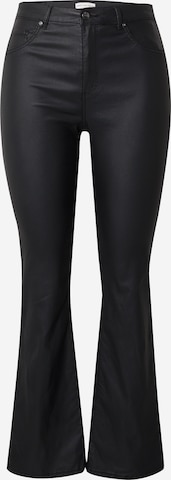 ONLY CarmakomaBootcut/trapezice Hlače 'CARBlush' - crna boja: prednji dio