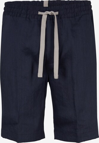 STRELLSON Regular Pleated Pants 'Kaji' in Blue: front