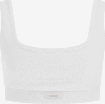 GUESS T-shirt Bra in White: front