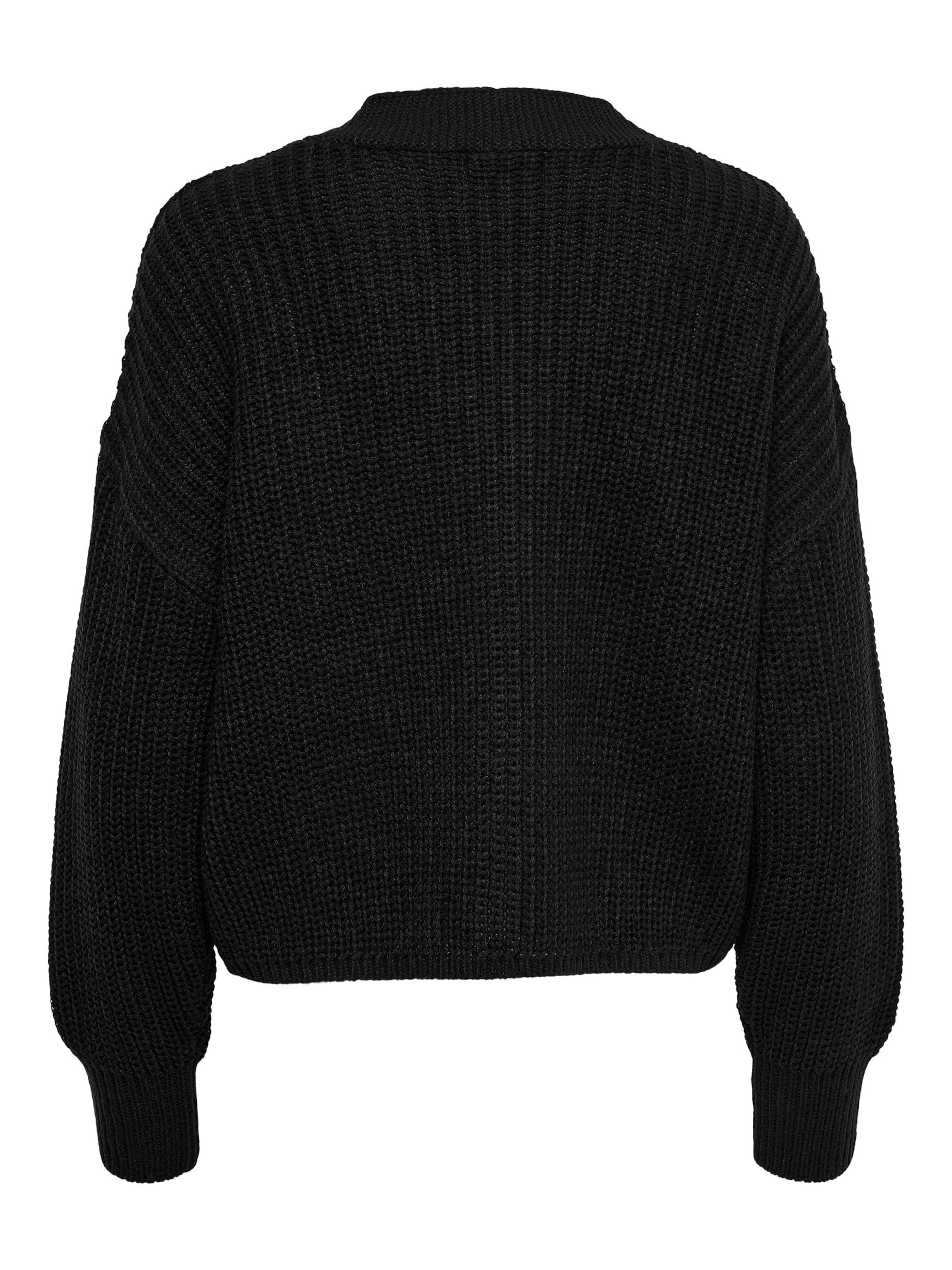 ONLY Свободна плетена жилетка 'ONLCAROL' в черно