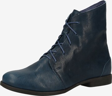 THINK! Lace-Up Ankle Boots in Blue: front