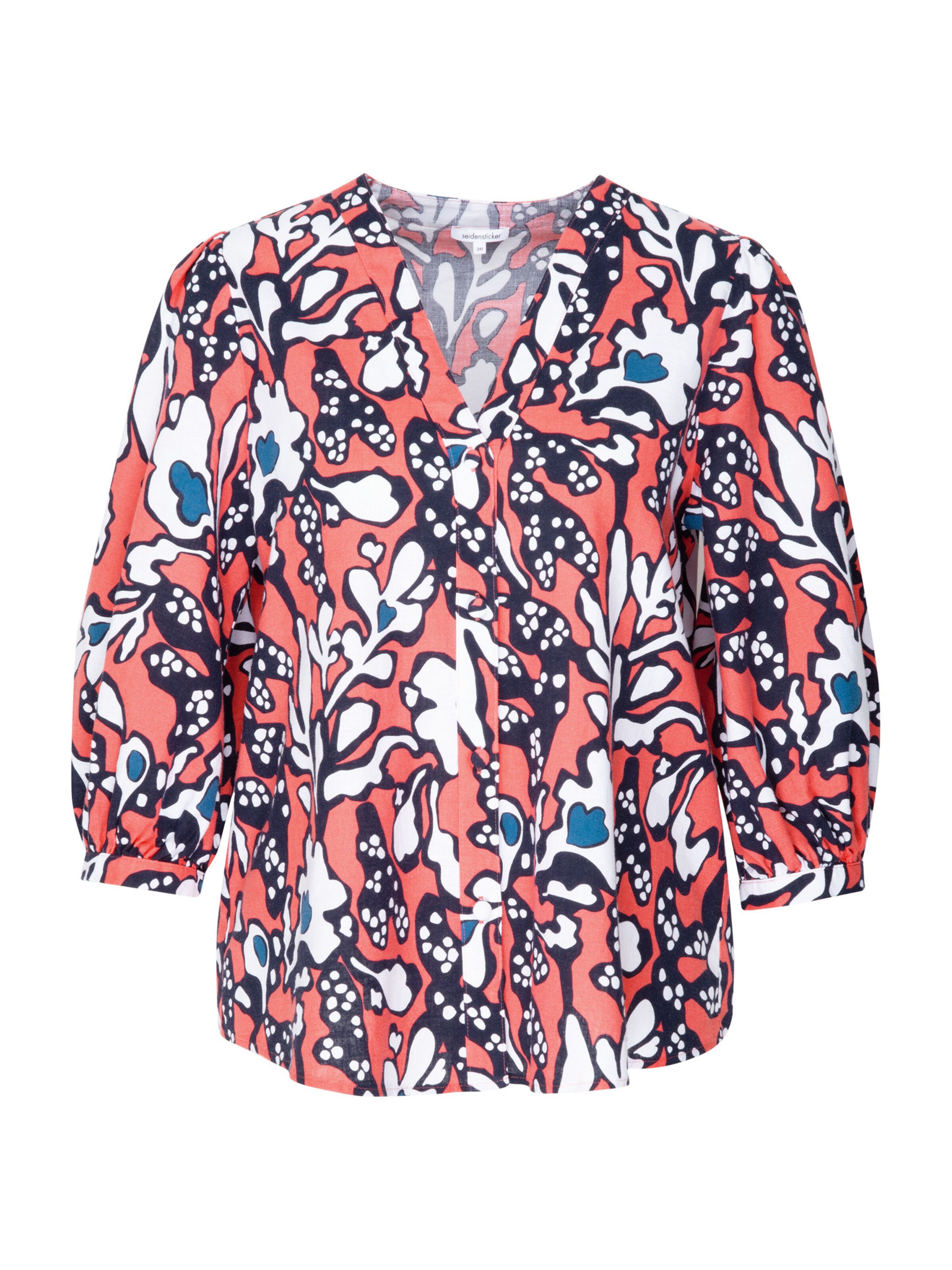 Chemisier 'Schwarze Rose' SEIDENSTICKER en rose : devant