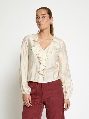 Chemisier 'Junia' DESIRES en beige : devant