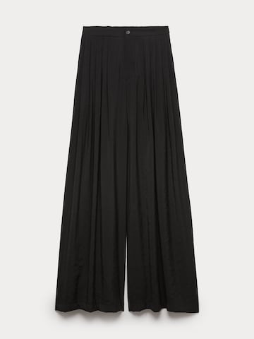 Marks & Spencer Wide Leg Hose in Schwarz
