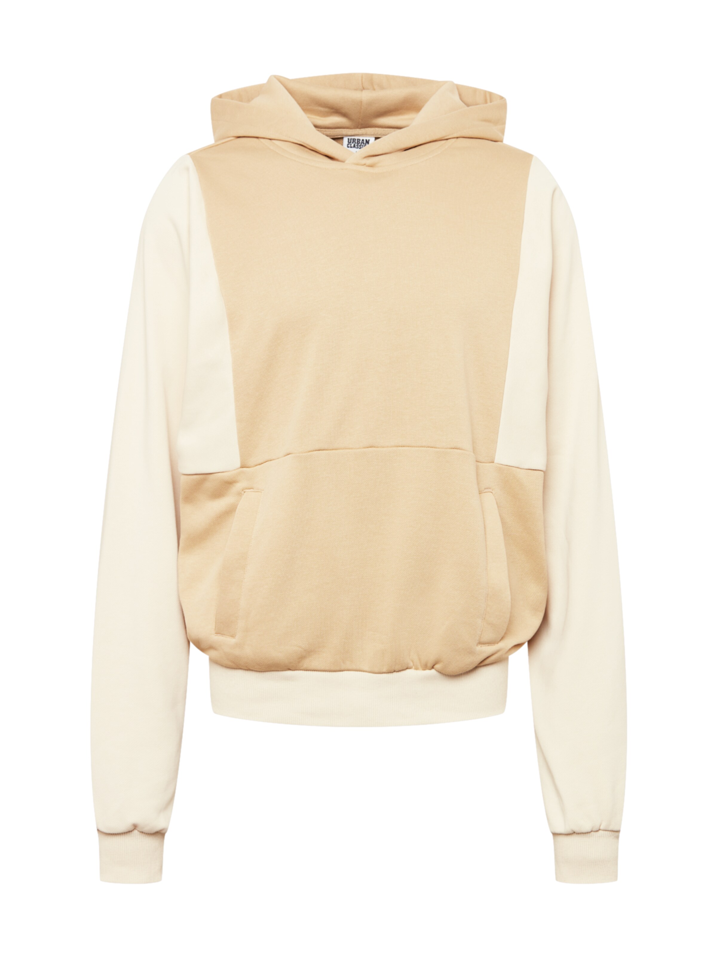 Urban Classics Свитшот в Бежевый: спереди
