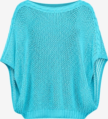 Süel knitwear - Jersey 'Birthday' en azul: frente