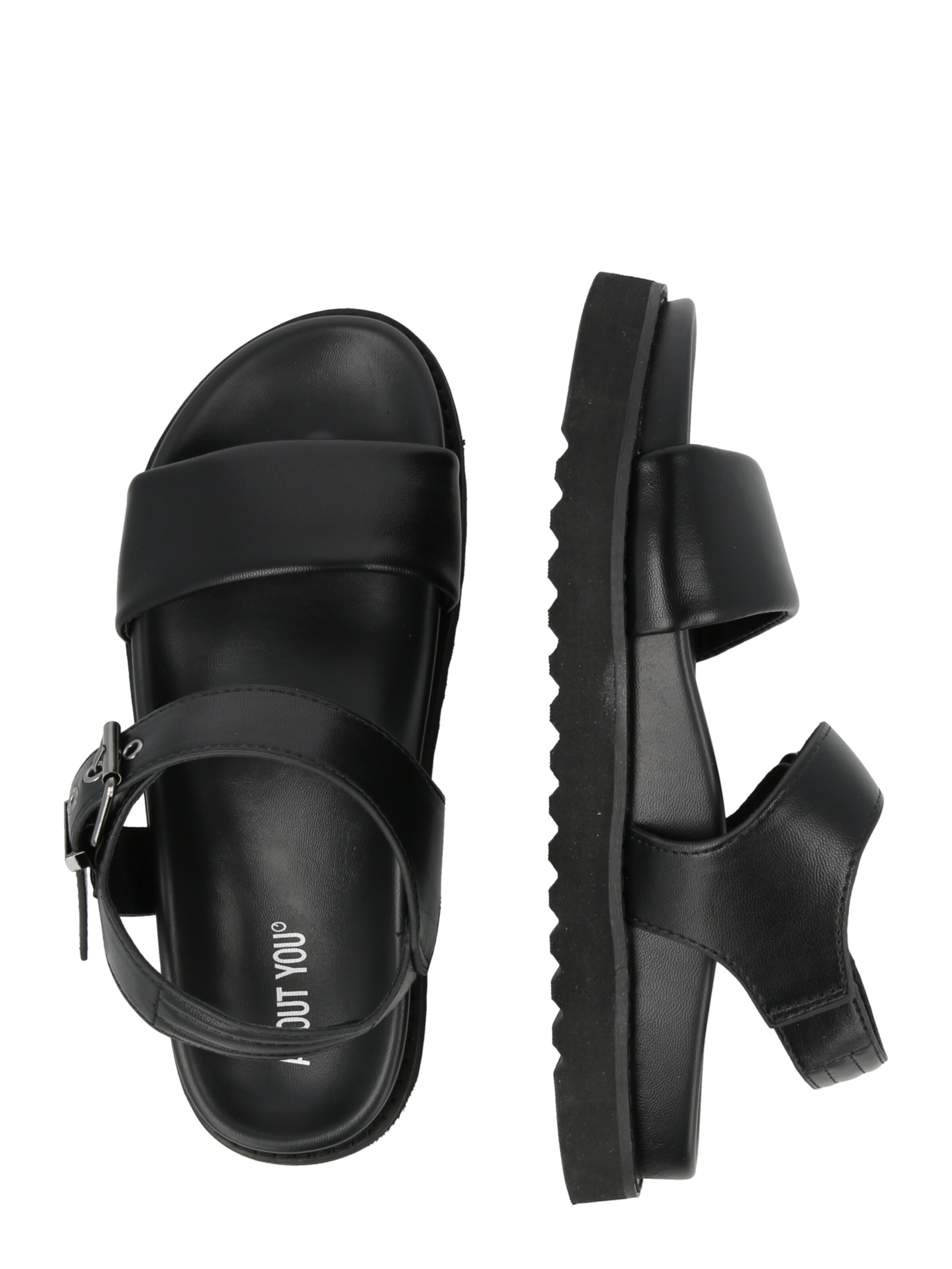 Sandale 'Elanur' de la ABOUT YOU pe negru