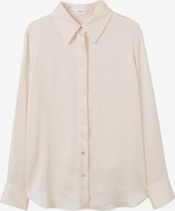 MANGO Blouse 'Ideale' in Beige: voorkant