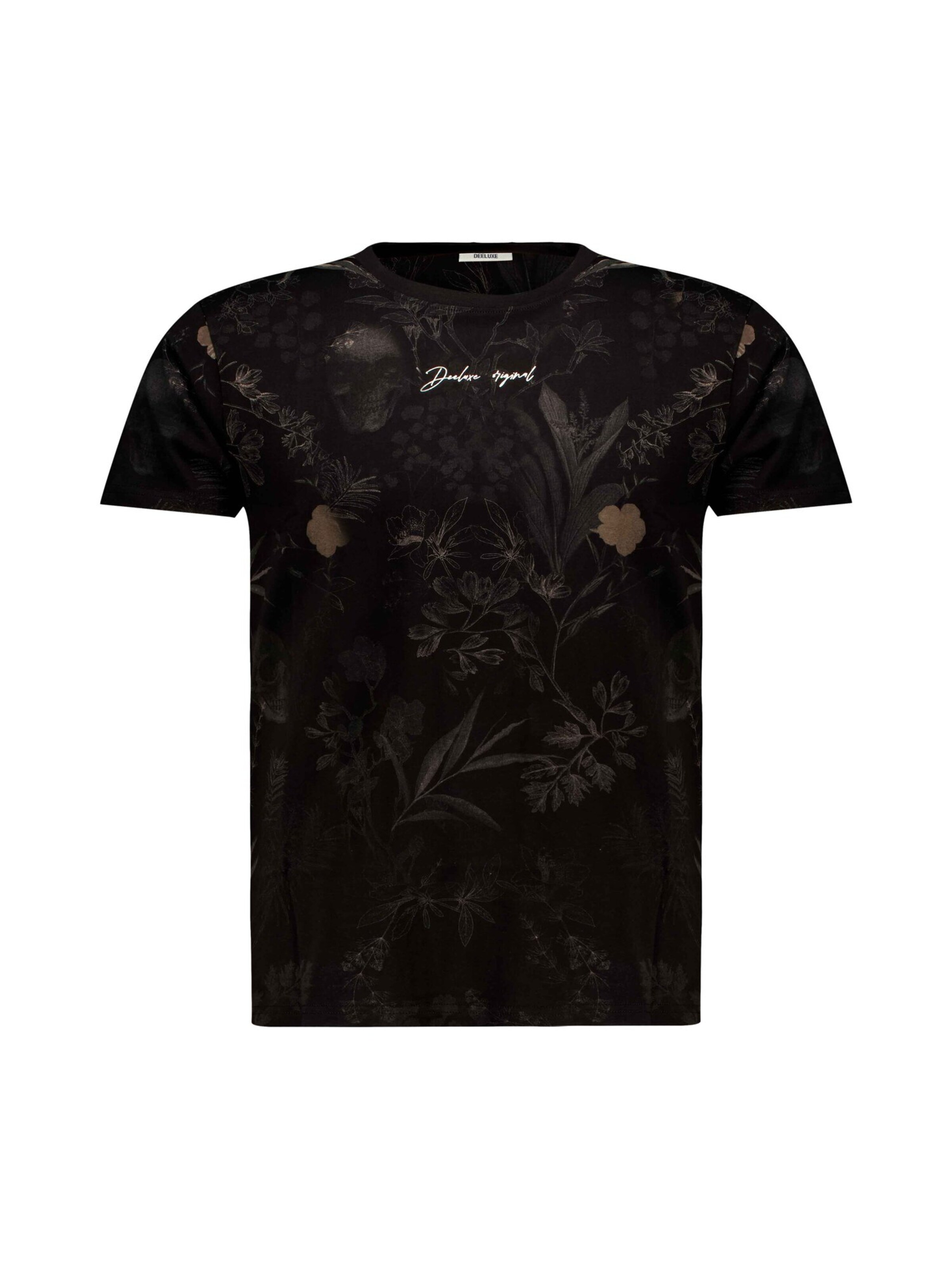 T-Shirt 'Botanical' Deeluxe en noir : devant