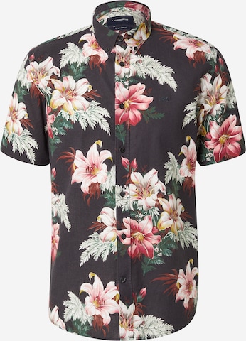 Chemise Lindbergh en noir : devant