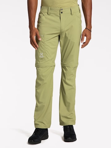 Haglöfs Regular Outdoor Pants 'Lite Standard Zip-off' in Green: front