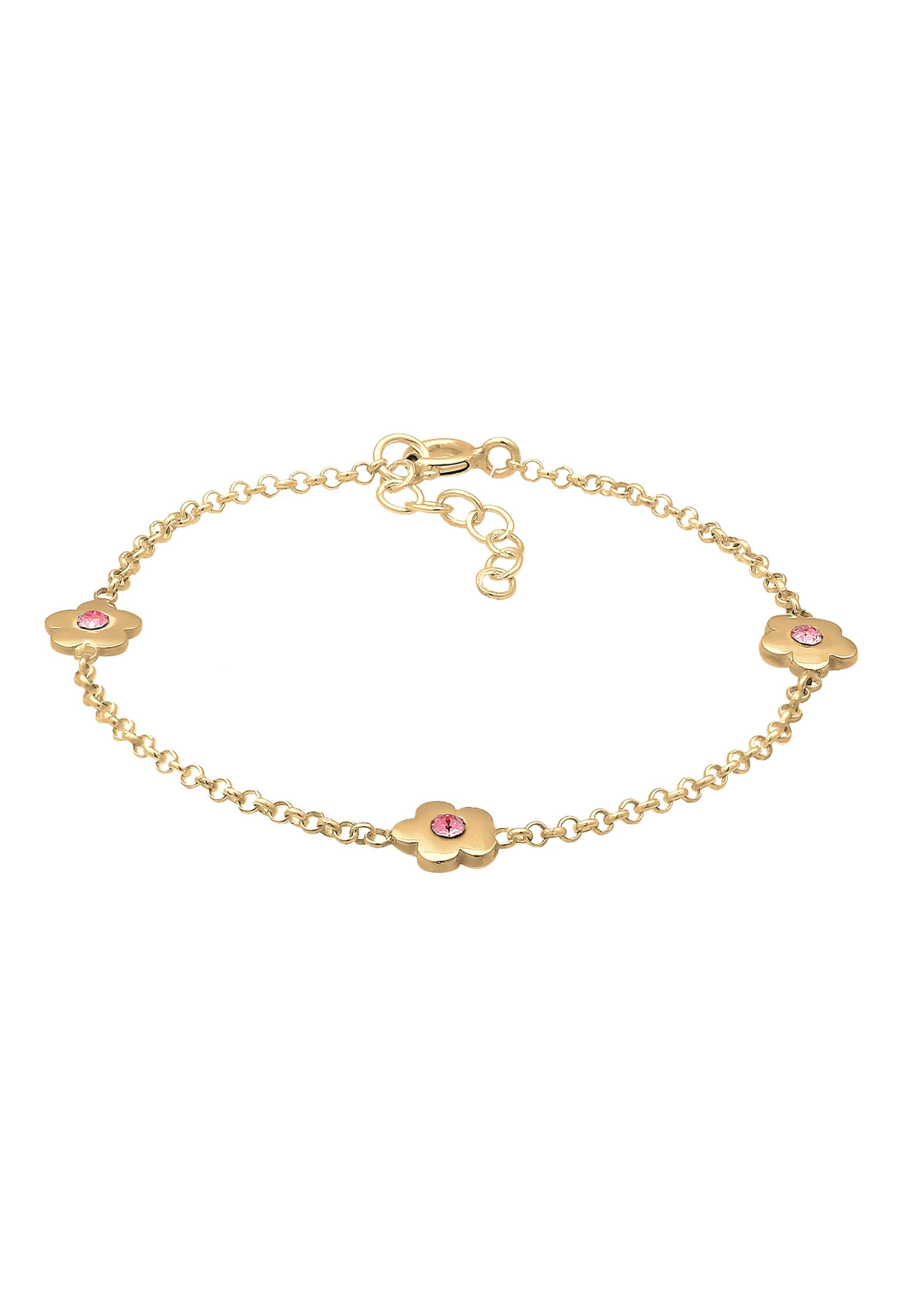 ELLI Armband ' Blume' in Gold
