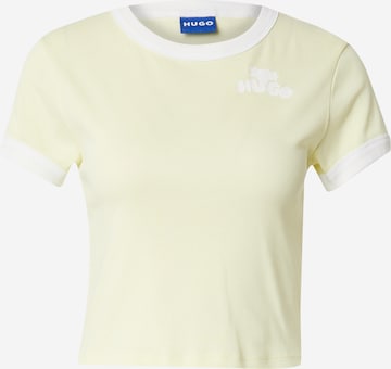 HUGO Shirt 'Dalia' in Yellow: front