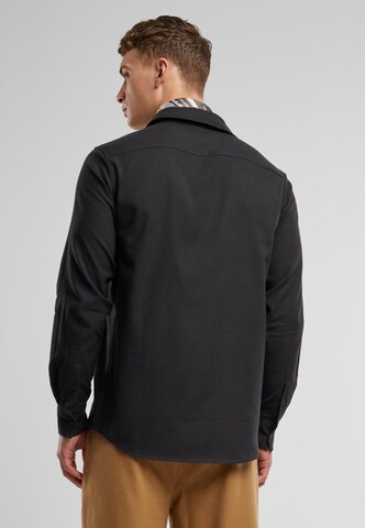 Urban Classics Regular fit Overhemd in Zwart