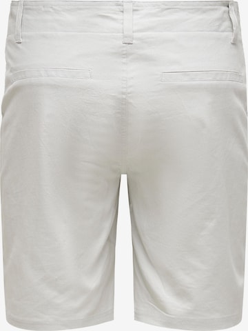 Only & Sons Regularen Chino hlače 'Elliot' | siva barva