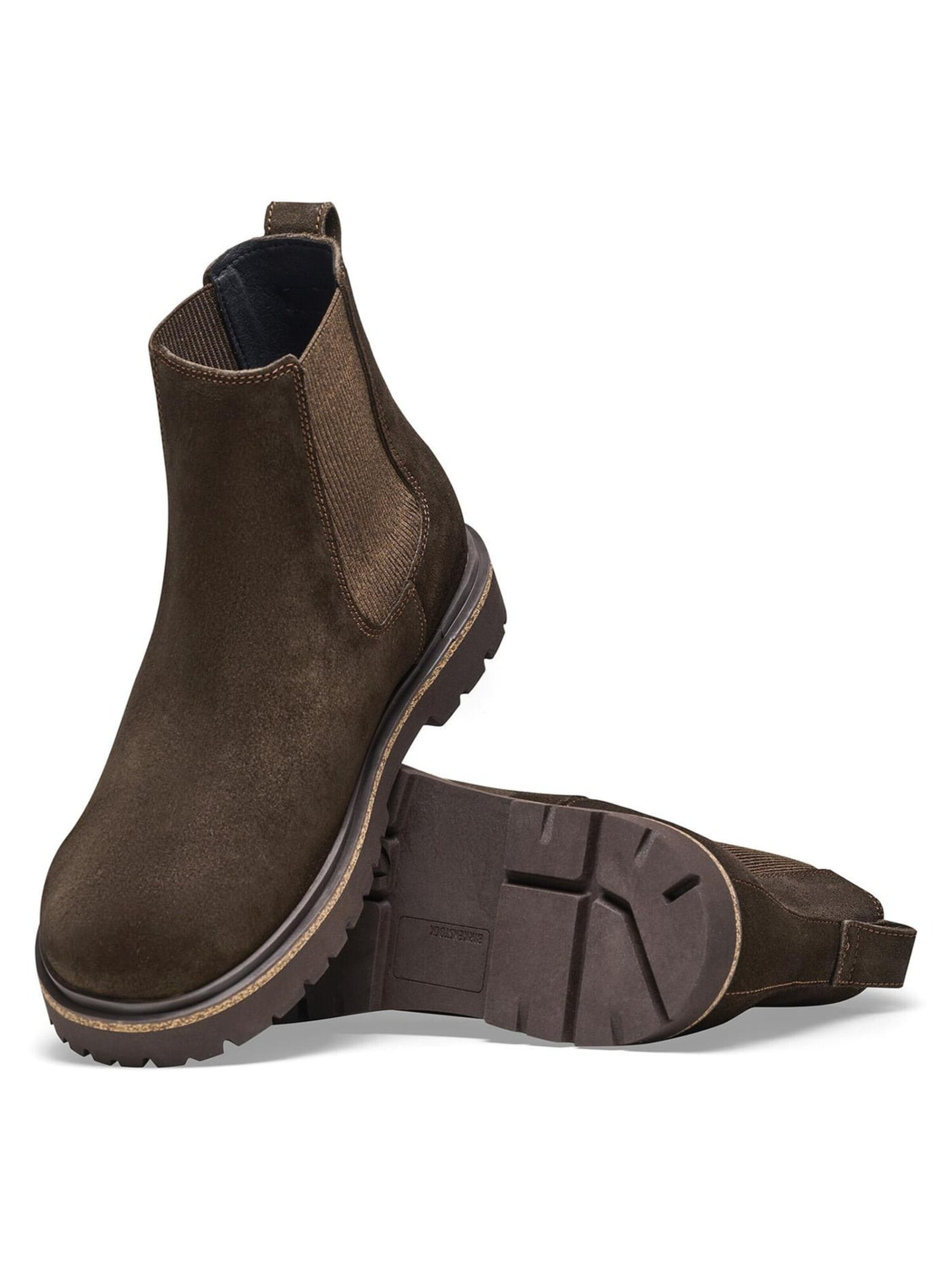 Stivale 'Highwood Slip On Men Mocca Suede Leather' di BIRKENSTOCK in marrone