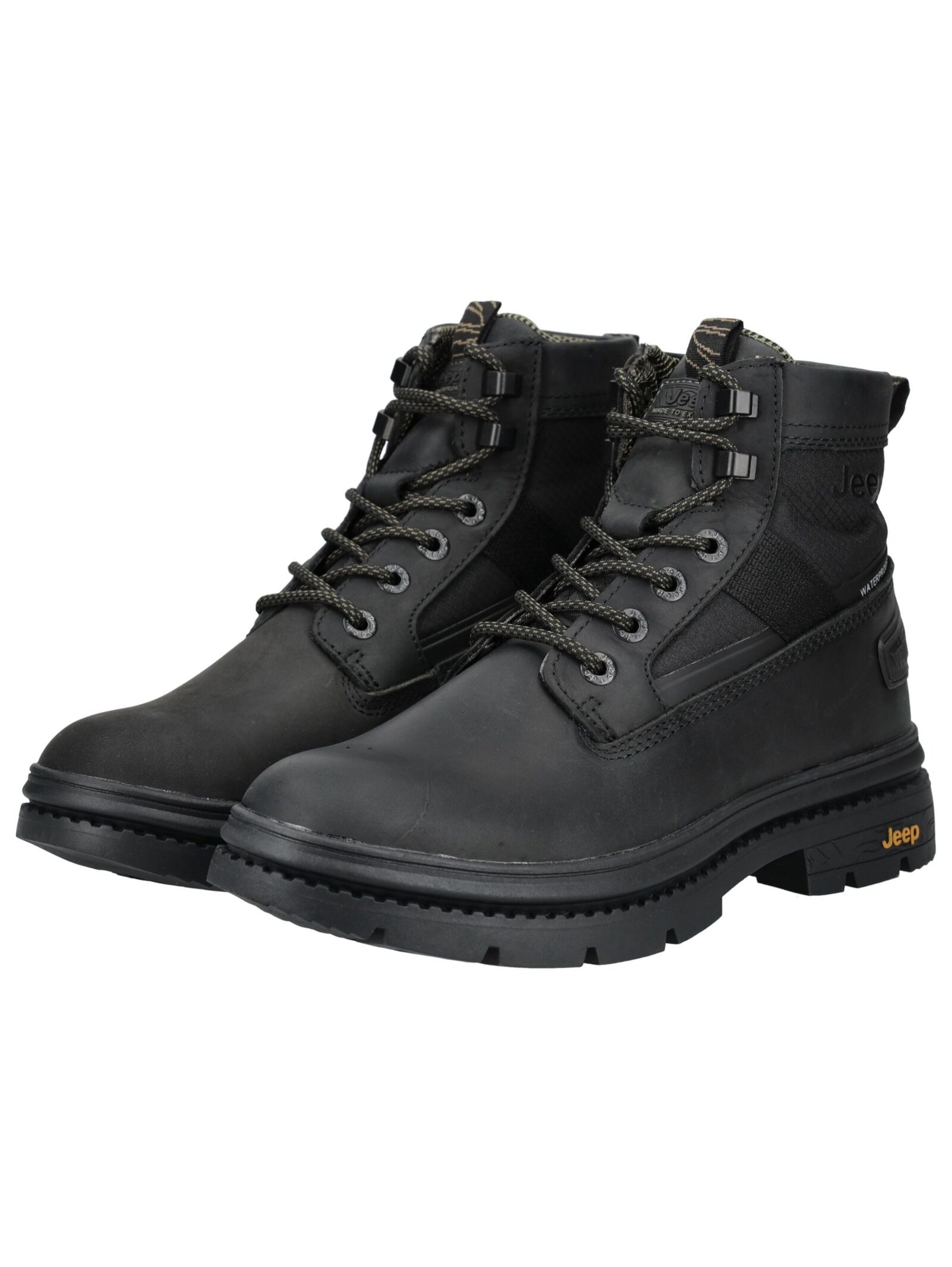 Jeep Lace-up boot in Black