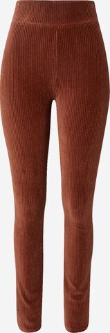 VIERVIER Flared Pants 'Aliya' in Brown: front