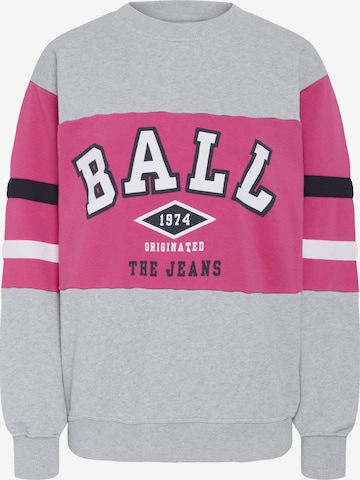 Sweat-shirt Ball en gris : devant