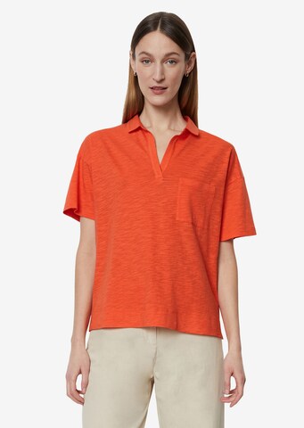 T-shirt Marc O'Polo en orange : devant