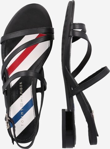 TOMMY HILFIGER - Sandalias con hebilla en negro