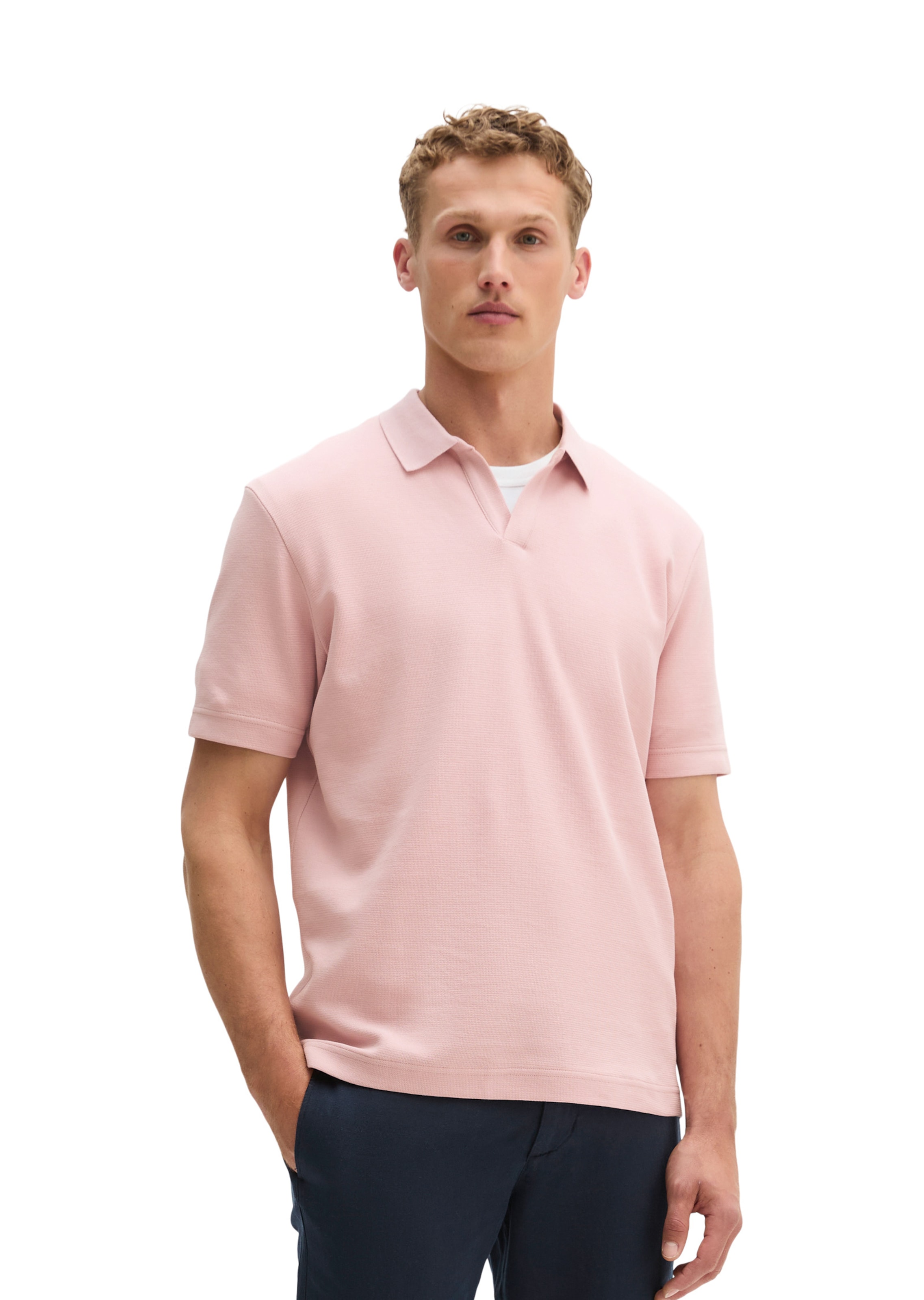Marc O'Polo Poloshirt in Pink: Vorderseite