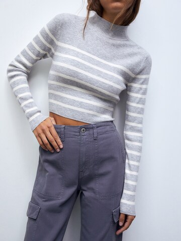 Pull&Bear Loose fit Cargo jeans in Grey