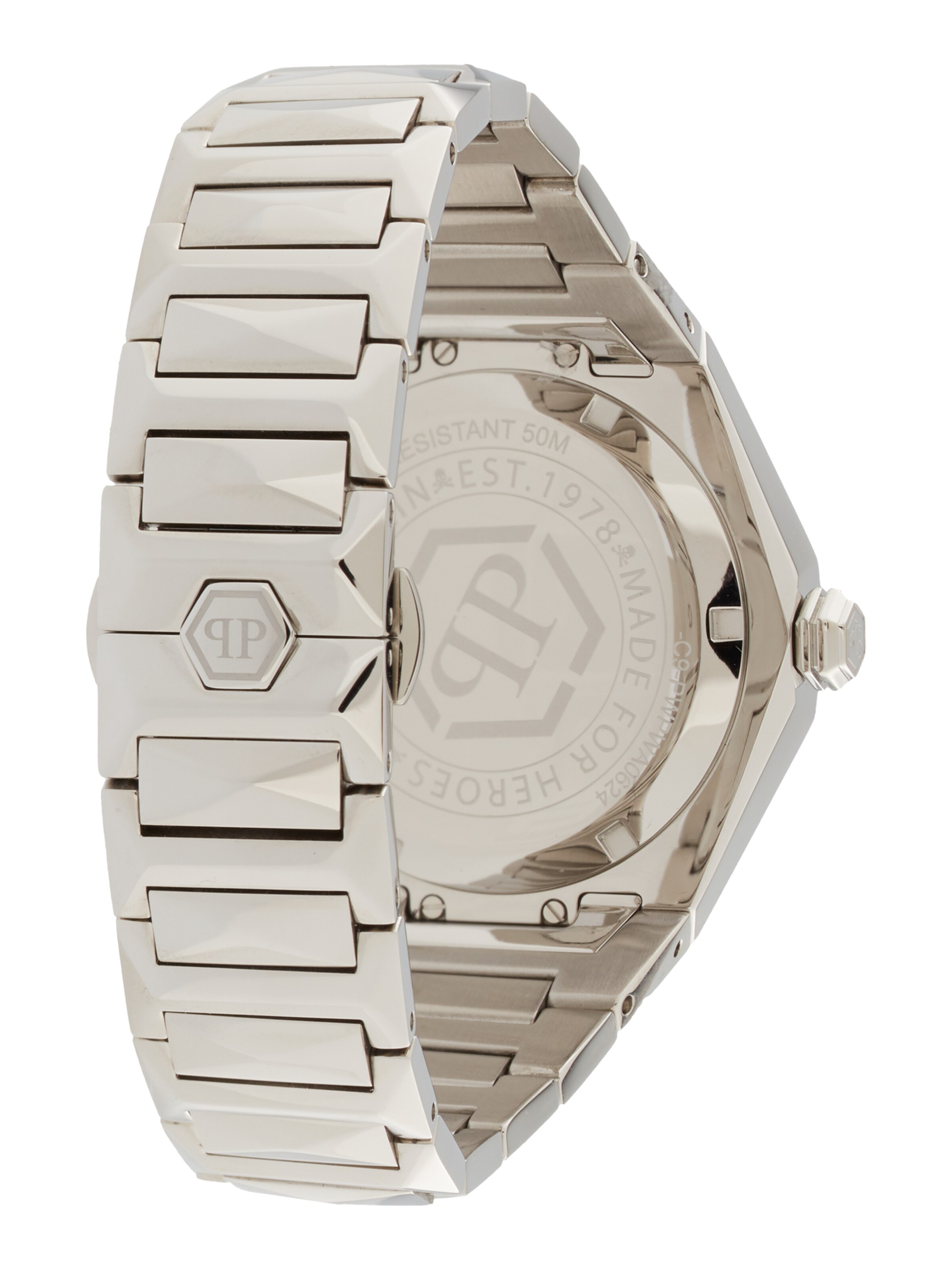 Philipp Plein Analogt ur i sølv