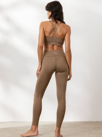 Bustino Reggiseno sportivo 'Criss Cross' di Hey Honey in marrone
