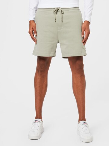 Tommy Jeans Pants in Green: front