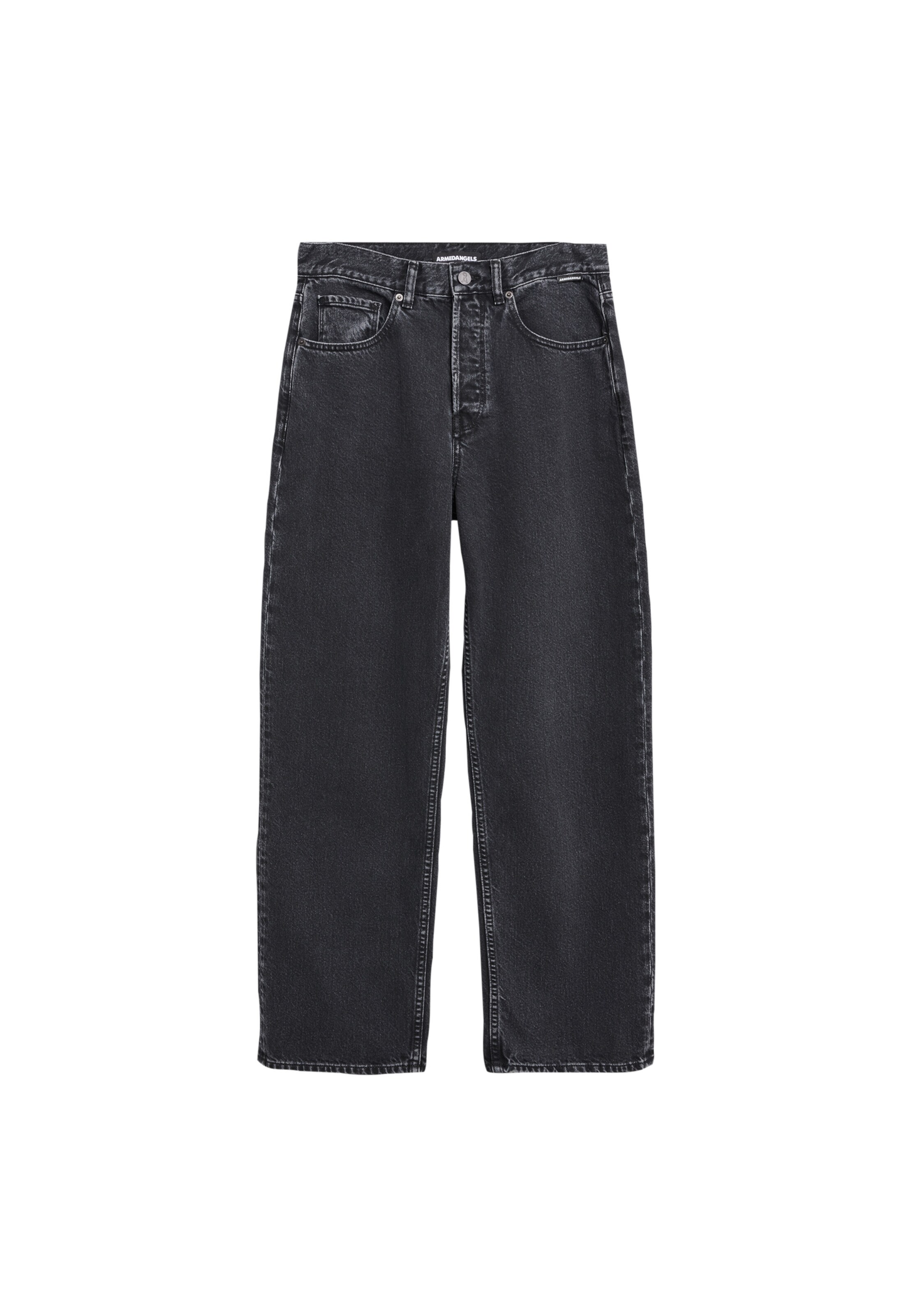 Largi Jeans 'Haayi' de la ARMEDANGELS pe negru: față