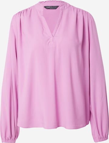 Marks & Spencer Блузка в Ярко-розовый: спереди
